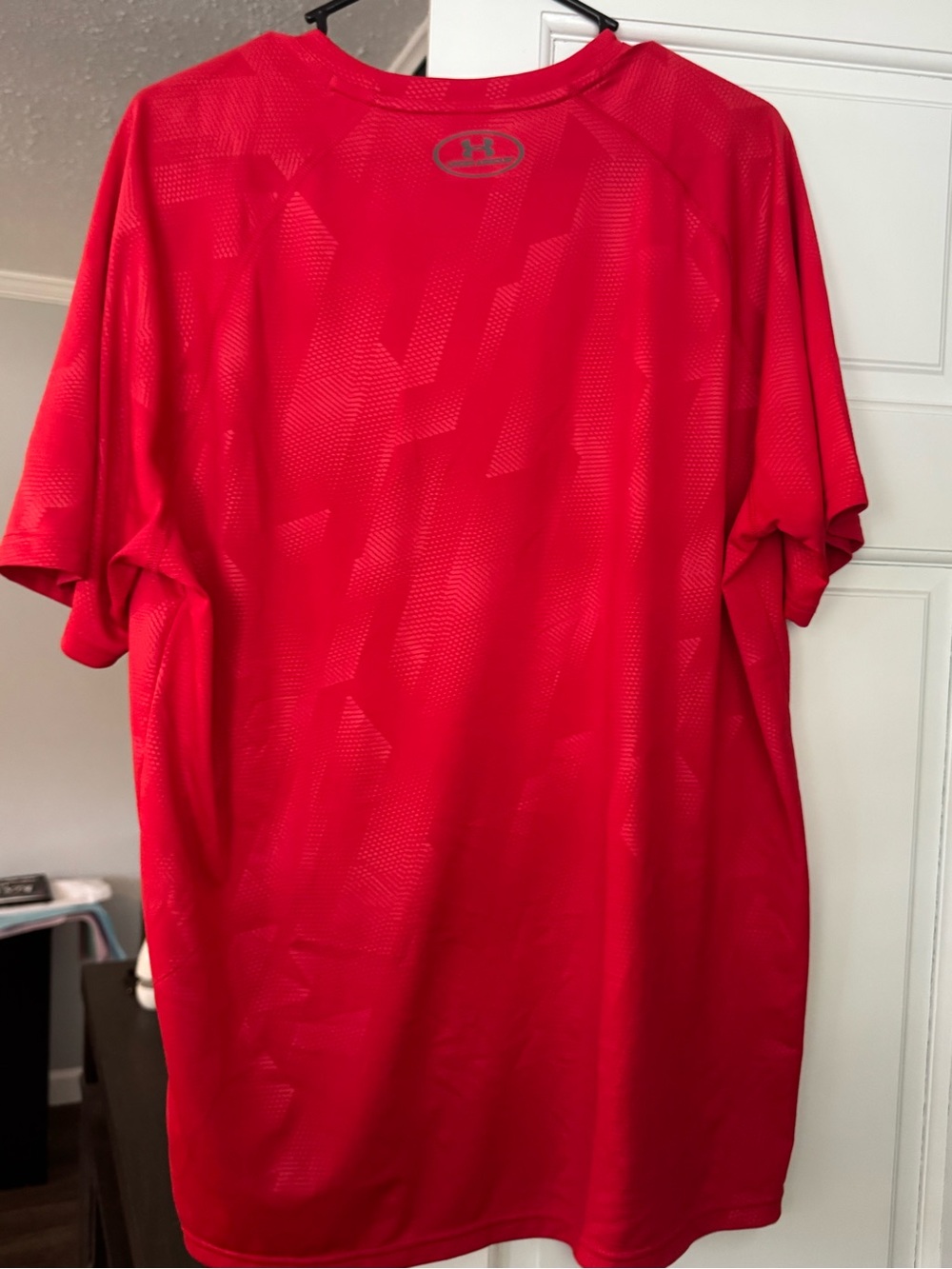 Under Armour Red Short Sleeve Athletic Performance Tee - Picture 2 of 6